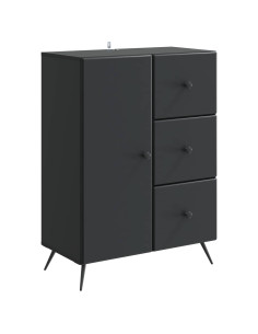 Credenza Nero 66 x 34,5 x 90 cm Legno ingegnerizzato