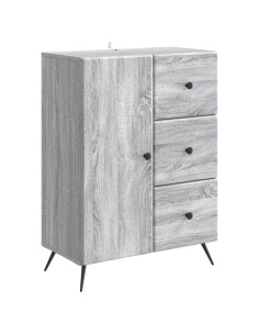Credenza Grigio Sonoma 66 x 34,5 x 90 cm Legno ingegnerizzato