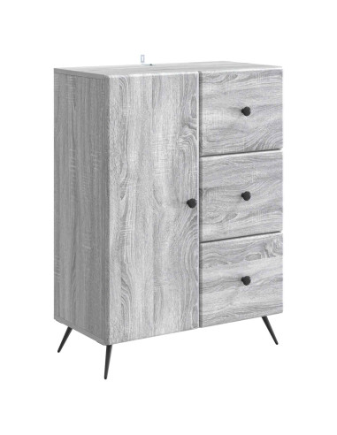 Credenza Grigio Sonoma 66 x 34,5 x 90 cm Legno ingegnerizzato