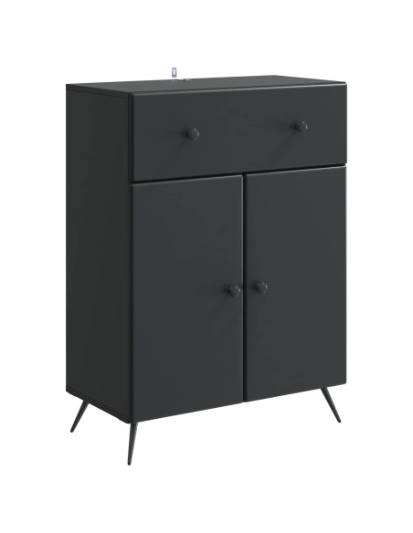 Credenza Nero 66 x 34,5 x 90 cm Legno ingegnerizzato
