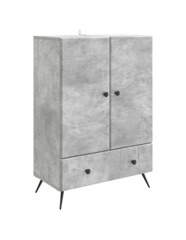 Credenza Grigio Cemento 66 x 34,5 x 95 cm Legno ingegnerizzato