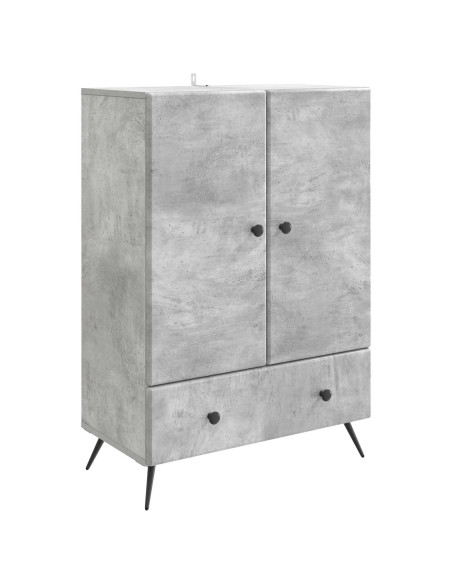 Credenza Grigio Cemento 66 x 34,5 x 95 cm Legno ingegnerizzato