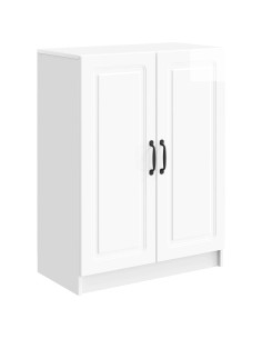 Credenza Bianco Lucido 66 x 34,5 x 87 cm Legno ingegnerizzato