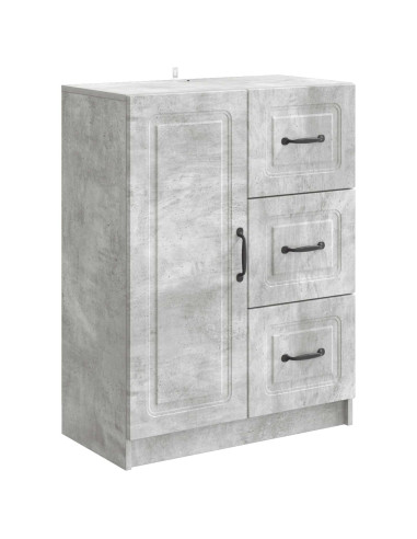 Credenza Grigio Cemento 66 x 34,5 x 87 cm Legno ingegnerizzato