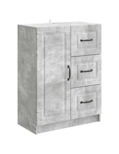 Credenza Grigio Cemento 66 x 34,5 x 87 cm Legno ingegnerizzato