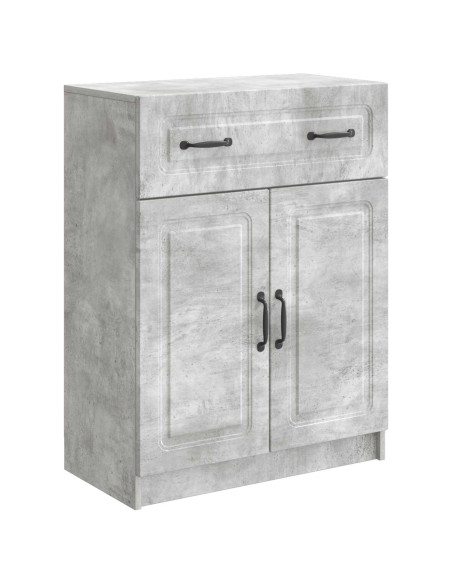 Credenza Grigio Cemento 66 x 34,5 x 87 cm Legno ingegnerizzato