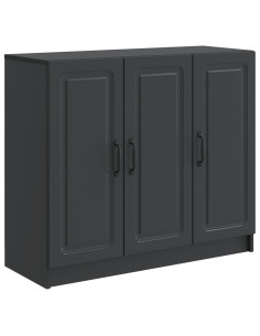 Credenza Nero 89 x 34,5 x 77 cm Legno ingegnerizzato