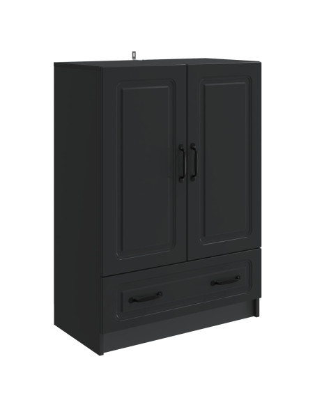 Credenza Nero 66 x 34,5 x 92 cm Legno ingegnerizzato