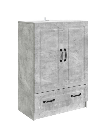Credenza Grigio Cemento 66 x 34,5 x 92 cm Legno ingegnerizzato