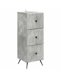 Mobile con Cassetti Grigio Cemento 33 x 34,5 x 90 cm