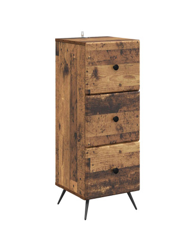 Mobile con Cassetti Legno antico 33 x 34,5 x 90 cm
