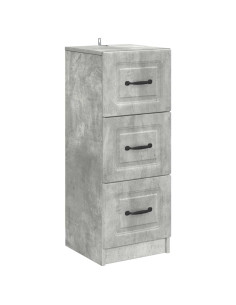 Mobile con Cassetti Grigio Cemento 33 x 34,5 x 87 cm