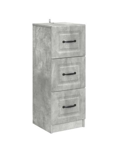 Mobile con Cassetti Grigio Cemento 33 x 34,5 x 87 cm