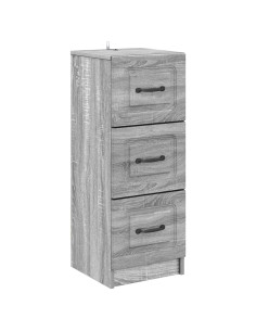 Mobile con Cassetti Grigio Sonoma 33 x 34,5 x 87 cm