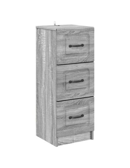 Mobile con Cassetti Grigio Sonoma 33 x 34,5 x 87 cm