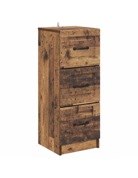 Mobile con Cassetti Legno antico 33 x 34,5 x 87 cm