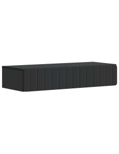 Tavolino da Parete Laterale Nero 87,5 x 34,5 x 17 cm
