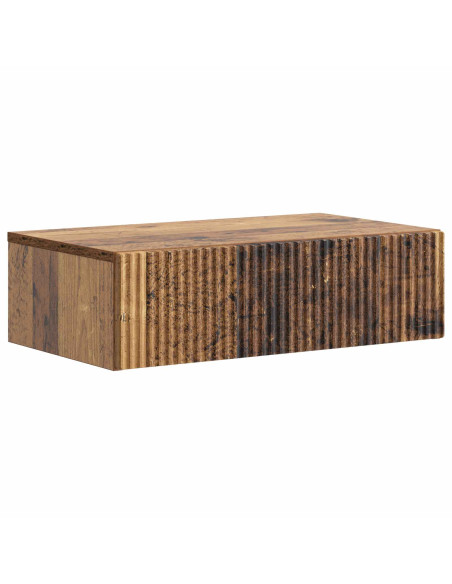 Tavolino da Parete Laterale Legno antico 59 x 34,5 x 17 cm