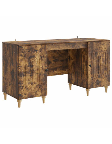 Scrivania Rovere Fumo 142,5 x 50 x 75 cm Legno ingegnerizzato