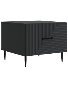 Tavolino da salotto Nero 49 x 50 x 40 cm Legno ingegnerizzato