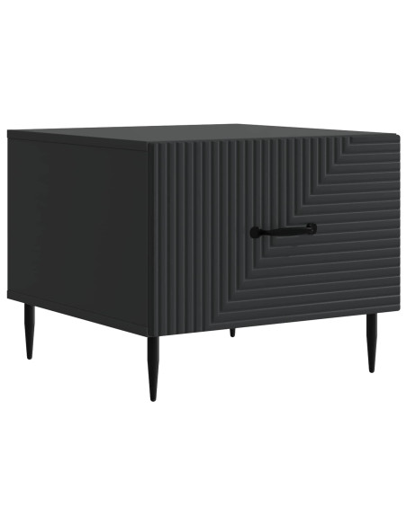 Tavolino da salotto Nero 49 x 50 x 40 cm Legno ingegnerizzato