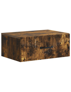 Mobiletto da notte a muro Rovere Fumo 49 x 34,5 x 20 cm