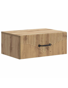 Mobiletto da notte a muro Rovere Artigianale 49 x 34,5 x 20 cm