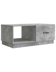 Tavolino da salotto Grigio Cemento 90 x 50 x 37 cm
