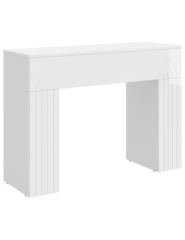 Tavolino da salotto Bianco Lucido 102 x 35 x 75 cm