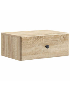 Mobiletto da notte a muro Rovere Sonoma 49 x 34,5 x 20 cm