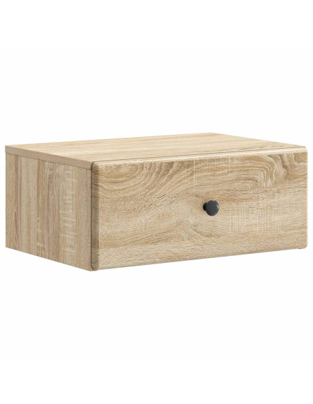 Mobiletto da notte a muro Rovere Sonoma 49 x 34,5 x 20 cm