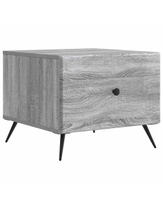 Tavolino da salotto con cassetto Grigio Sonoma 49 x 50 x 40 cm