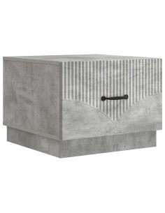 Tavolino da salotto con cassetto Grigio Cemento 49 x 50 x 37 cm