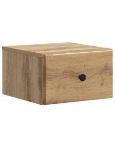 Mobiletto da notte a muro Rovere Artigianale 34,5 x 33 x 20 cm