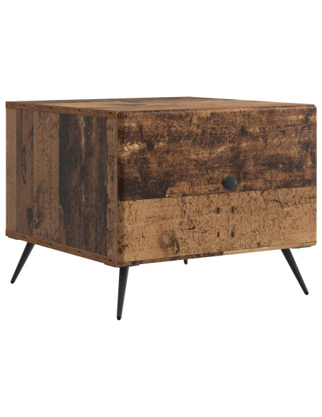 Tavolino da salotto con cassetto Legno antico 49 x 50 x 40 cm