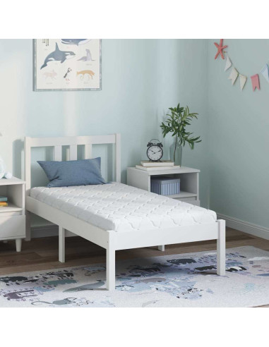 Materasso Bianco 70 x 140 cm Tessuto Jacquard