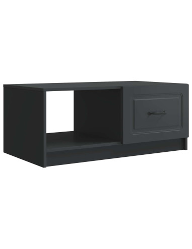 Tavolino da salotto Nero 90 x 50 x 37 cm Legno ingegnerizzato