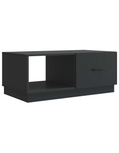Tavolino da salotto Nero 90 x 50 x 37 cm Legno ingegnerizzato