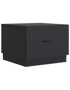 Tavolino da salotto Nero 49 x 50 x 37 cm Legno ingegnerizzato