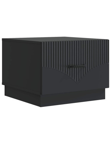 Tavolino da salotto Nero 49 x 50 x 37 cm Legno ingegnerizzato
