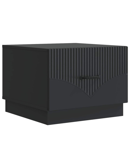 Tavolino da salotto Nero 49 x 50 x 37 cm Legno ingegnerizzato