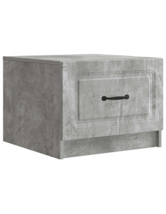 Tavolino da salotto con cassetto Grigio Cemento 49 x 50 x 37 cm