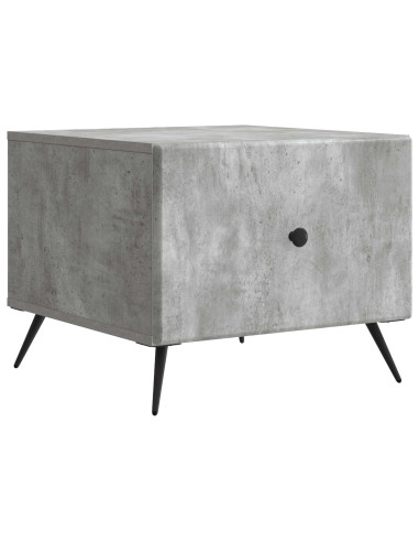 Tavolino da salotto con cassetto Grigio Cemento 49 x 50 x 40 cm
