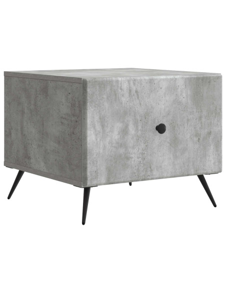 Tavolino da salotto con cassetto Grigio Cemento 49 x 50 x 40 cm