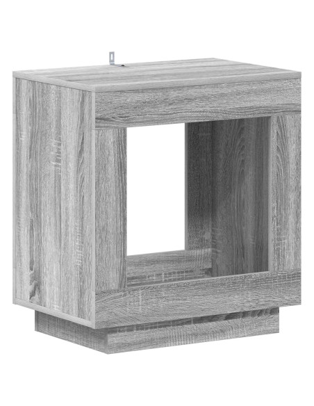 Tavolo laterale Sonoma grigia 60 x 40 x 65 cm