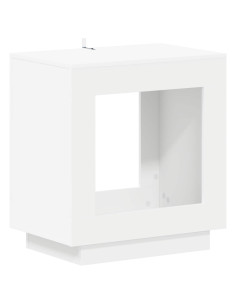 Tavolo laterale Bianco 60 x 40 x 65 cm Legno ingegnerizzato