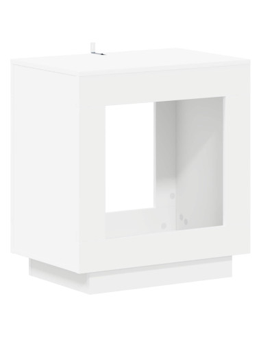 Tavolo laterale Bianco 60 x 40 x 65 cm Legno ingegnerizzato