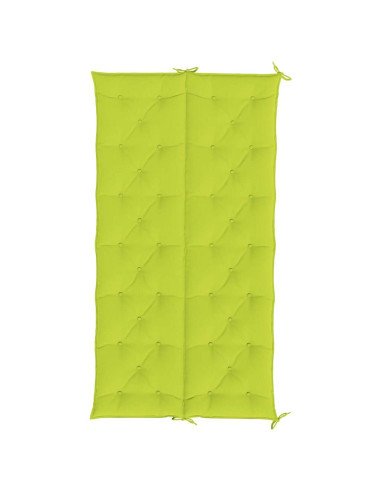 Cuscini per Panca 2 pz Verde Intenso 200x50x7 cm Tessuto Oxford