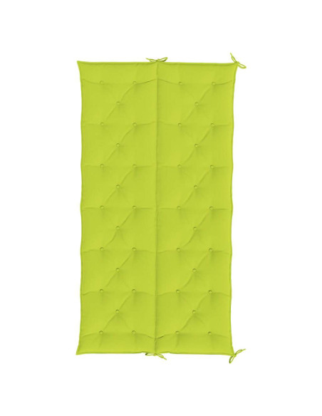 Cuscini per Panca 2 pz Verde Intenso 200x50x7 cm Tessuto Oxford