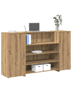 Banco Reception Rovere Artigianale 180x50x103,5cm in Truciolato